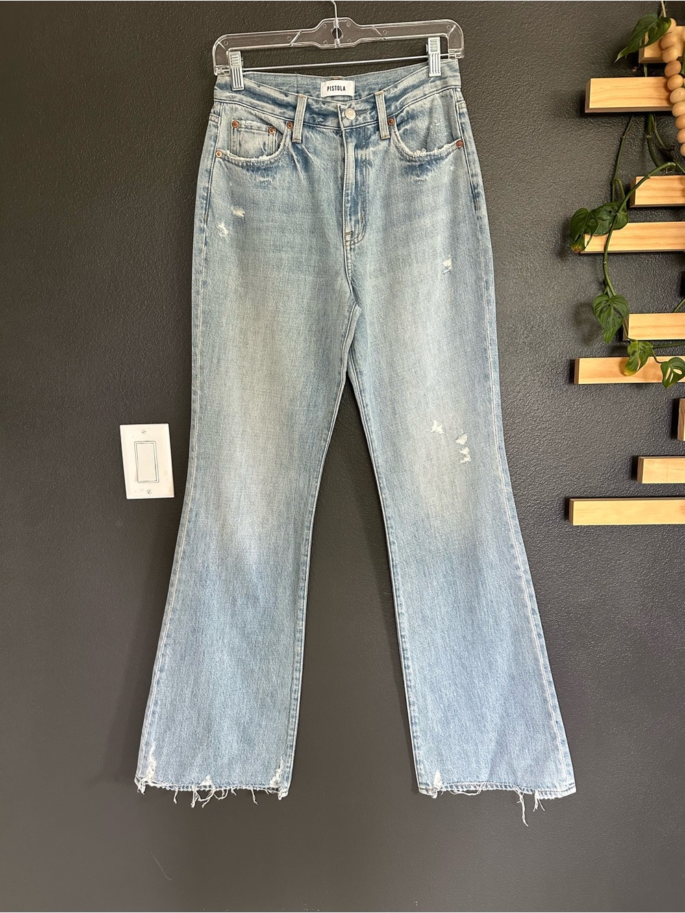 Pistola Stevie High Rise Slim Boot Flare Jeans Light Wash NWOT 26 - Picture 5 of 12